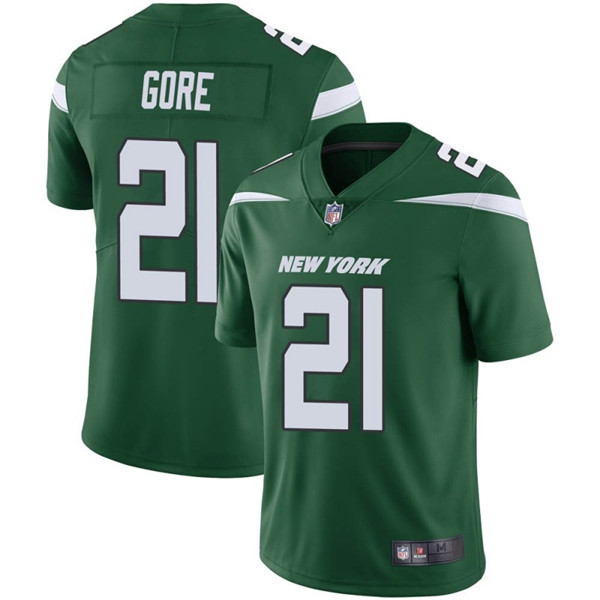 Men's New York Jets #21 Frank Gore Green Vapor Untouchable Limited Stitched NFL Jersey